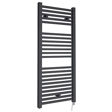 Hudson Reed 1110 x 500mm Electric Square Heated Towel Rail - Anthracite - HL153  Profile Large Image