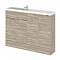 Hudson Reed 1200mm Driftwood Compact Combination Unit (600 Vanity, 300 Base Unit x 2) Large Image