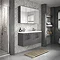 Hudson Reed 1200mm Gloss Grey Combination Unit & Double Basin (600 Vanity x 2)  Standard Large Image