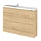 Hudson Reed 1200mm Natural Oak Compact Combination Unit (600 Vanity, 300 Base Unit x 2) Large Image