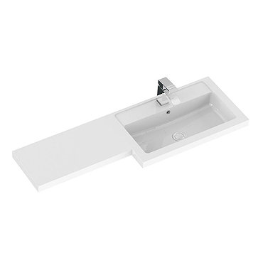 Hudson Reed 1205 x 360/260mm L-Shaped Full Depth Basin  Profile Large Image