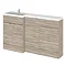 Hudson Reed 1500mm Driftwood Combination Unit (600 Vanity, 400 Base Unit + 500 WC Unit) Large Image