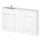 Hudson Reed 1500mm Gloss White Combination Unit (600 Vanity, 400 Base Unit + 500 WC Unit) Large Imag