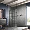 Hudson Reed 3000mm Black Ceiling Post for Wetroom Screen - WRSF006 Large Image