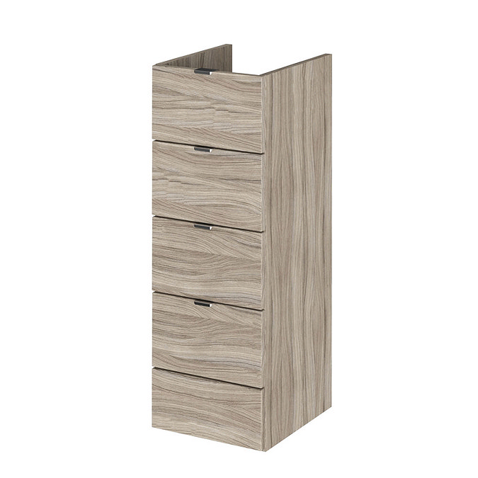 Hudson Reed 300x355mm Driftwood Full Depth 4 Drawer Unit Large Image