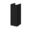 Hudson Reed 300x355mm Black Full Depth 4 Drawer Unit