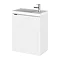 Hudson Reed 400mm Gloss White Wall Hung Compact Unit & Basin Large Image