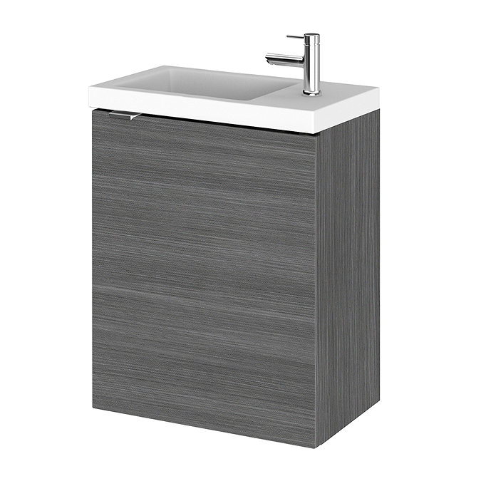 Hudson Reed 400mm Grey Avola Wall Hung Compact Unit & Basin