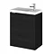 Hudson Reed 400mm Hacienda Black Wall Hung Compact Unit & Basin