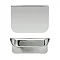 Hudson Reed 405mm Gloss Grey Compact Floor Standing Vanity Unit Inc. Basin Profile Large Image
