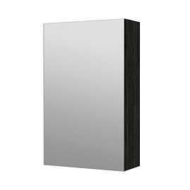 Hudson Reed Fusion 450mm Hacienda Black Mirror Unit - OFF616