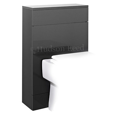 Hudson Reed Memoir Back to Wall WC Unit W500 x D200mm - Grey - FME010 Profile Large Image