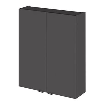 Hudson Reed 500x182mm Gloss Grey Fitted Wall Unit  Feature Large Image