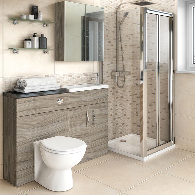 Hudson Reed 500x255mm Driftwood Compact Vanity Unit Feature Large Image