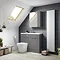 Hudson Reed 500x255mm Gloss Grey Compact WC Unit  Profile Large Image