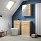 Hudson Reed 500x255mm Natural Oak Compact Vanity Unit  Feature Large Image