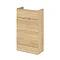 Hudson Reed 500x255mm Natural Oak Compact Vanity Unit Large Image