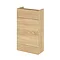 Hudson Reed 500x255mm Natural Oak Compact WC Unit Large Image