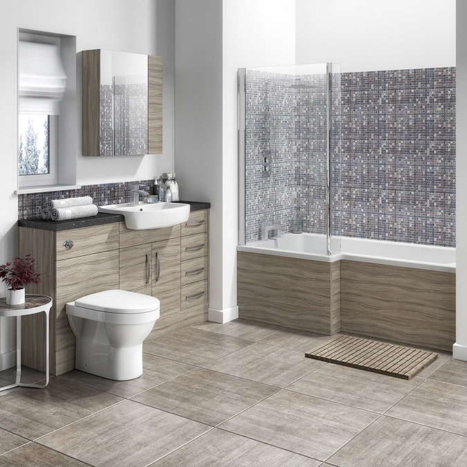 Hudson Reed 500x355mm Driftwood Full Depth WC Unit  Profile Large Image