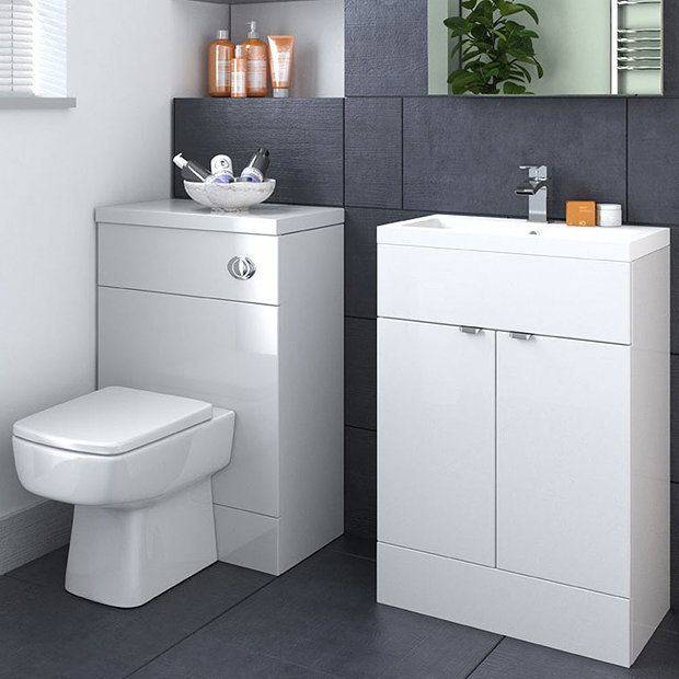 Hudson Reed 500x355mm Gloss White Full Depth WC Unit | Victorian ...