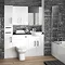 Hudson Reed 500x355mm Gloss White Full Depth WC Unit  Feature Large Image