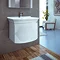 Hudson Reed Canopy Wall Mounted 1 Drawer Basin & Cabinet W600 x D475mm - White - FCA007 Profile Large Image