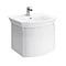 Hudson Reed Canopy Wall Mounted 1 Drawer Basin & Cabinet W600 x D475mm - White - FCA007 Large Image