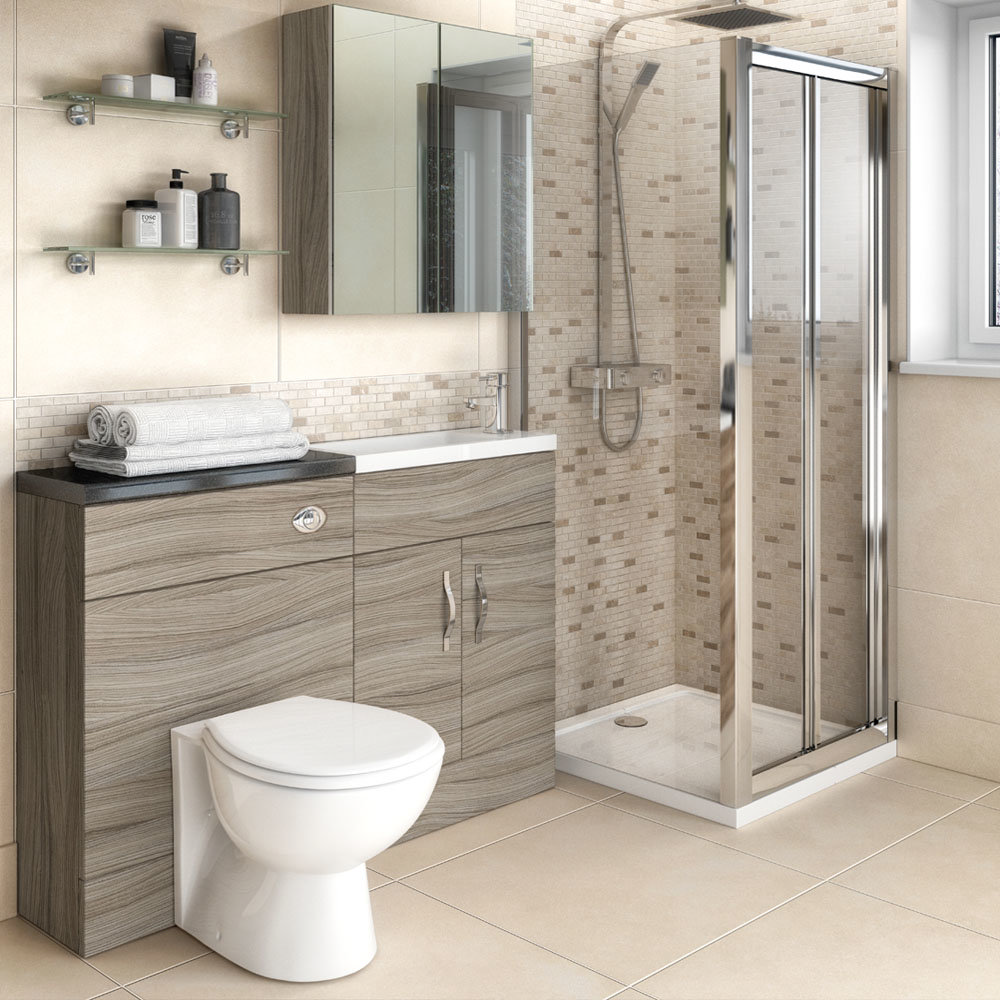 Hudson Reed 600x255mm Driftwood Compact Wc Unit