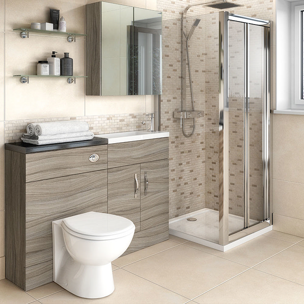 Hudson Reed 600x255mm Driftwood Compact WC Unit