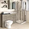 Hudson Reed 600x255mm Driftwood Compact WC Unit  Profile Large Image