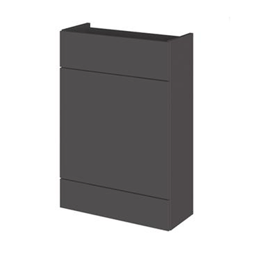 Hudson Reed 600x255mm Gloss Grey Compact WC Unit  Profile Large Image