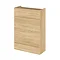 Hudson Reed 600x255mm Natural Oak Compact WC Unit Large Image