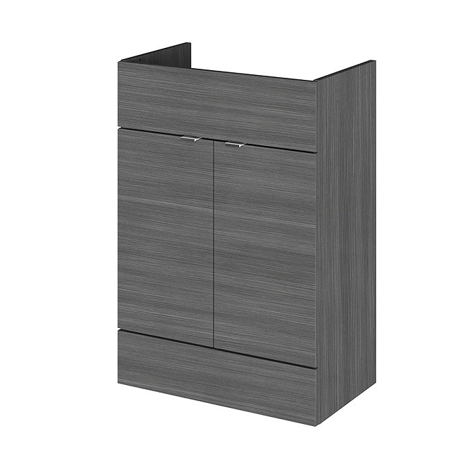 Hudson Reed 600x355mm Grey Avola Full Depth Vanity Unit