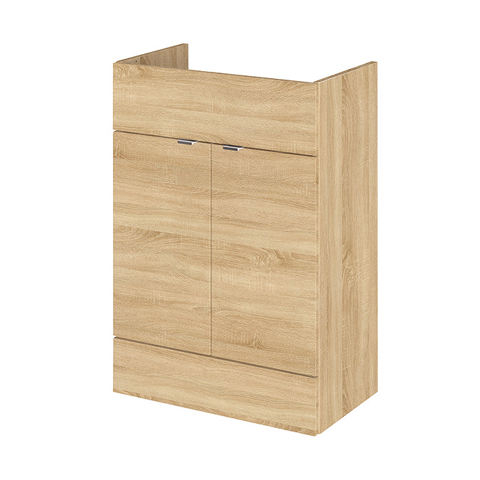 Hudson Reed 600x355mm Natural Oak Full Depth Vanity Unit Large Image