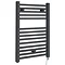 Hudson Reed 690 x 500mm Electric Only Square Heated Towel Rail - Anthracite - HL152 Large Image