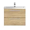 Hudson Reed 720mm Natural Oak Modular Basin Vanity Unit Profile Large Image