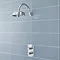 Hudson Reed 8" Apron Fixed Shower Head + Curved Arm Profile Large Image