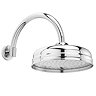 Hudson Reed 8" Apron Fixed Shower Head + Curved Arm Large Image