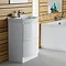 Hudson Reed Canopy Floor Standing Basin & Cabinet W800 x D475mm - White - FCA008 Profile Large Image
