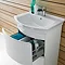 Hudson Reed Canopy Floor Standing Basin & Cabinet W800 x D475mm - White - FCA008 Feature Large Image