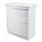 Hudson Reed Canopy Floor Standing Basin & Cabinet W800 x D475mm - White - FCA008 Large Image