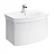 Hudson Reed Canopy Wall Mounted 1 Drawer Basin & Cabinet W800 x D475 - White - FCA010 Large Image