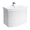 Hudson Reed Canopy Wall Mounted 2 Drawer Basin & Cabinet W800 x D475mm - White - FCA009 Large Image