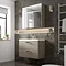 Hudson Reed 800mm Driftwood Full Depth Wall Hung 2-Drawer Unit & Basin Feature Large Image