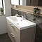 Hudson Reed 800mm Driftwood Full Depth Wall Hung 2-Drawer Unit & Basin  Standard Large Image