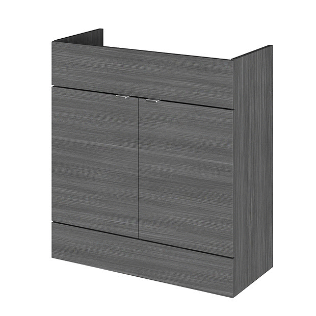 Hudson Reed 800x355mm Grey Avola Full Depth Vanity Unit | Victorian ...