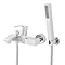 Hudson Reed - Anson Wall or Deck Mounted Bath Shower Mixer with Shower Kit - TSN304 Profile Large Im