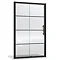 Hudson Reed Apex Matt Black Sliding Shower Door - Various Widths  Profile Large Image