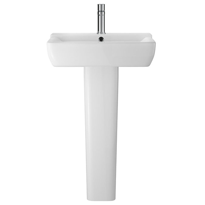 Hudson Reed Arlo 550mm 1TH Basin + Full Pedestal Profile Large Image