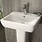 Hudson Reed Arlo 550mm 1TH Basin + Semi Pedestal  Profile Large Image